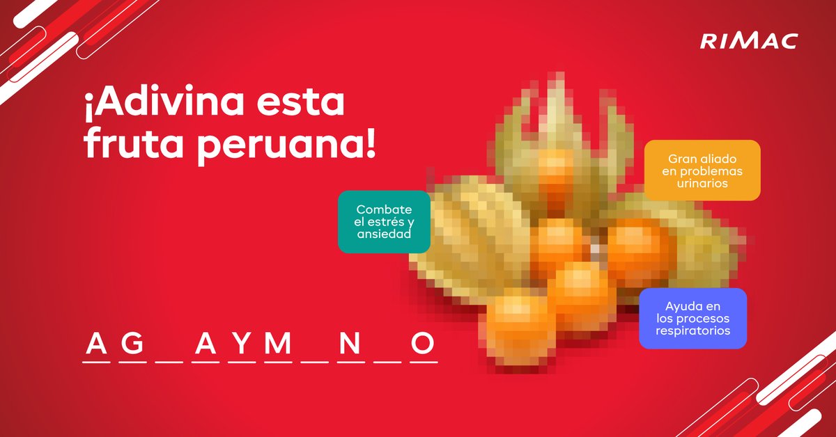 Un gran alimento que protege nuestras defensas y funciona como relajante natural ❤

✅ Cuéntanos ¿Qué fruta crees qué es?

#UnidosTodoVaAEstarBien #TuBienestarNosImporta