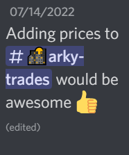 The tweet that started it all...

#ZilFam, you can now track your ARKY trades AND their prices on discord! 

Check out our Discord at🔽
discord.gg/zilswap

#ZilSwap #PoweredbyZIL