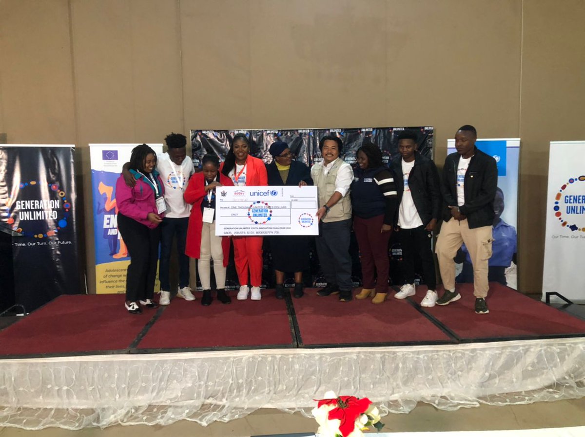Well done to team Jotter for taking the 4th position!Congratulations team💃 @GenUnlimited_ @UNICEFZIMBABWE @PlanZimbabwe @UNDPZimbabwe @CleoMakoni #GenerationUnlimited #GenUbootcamp