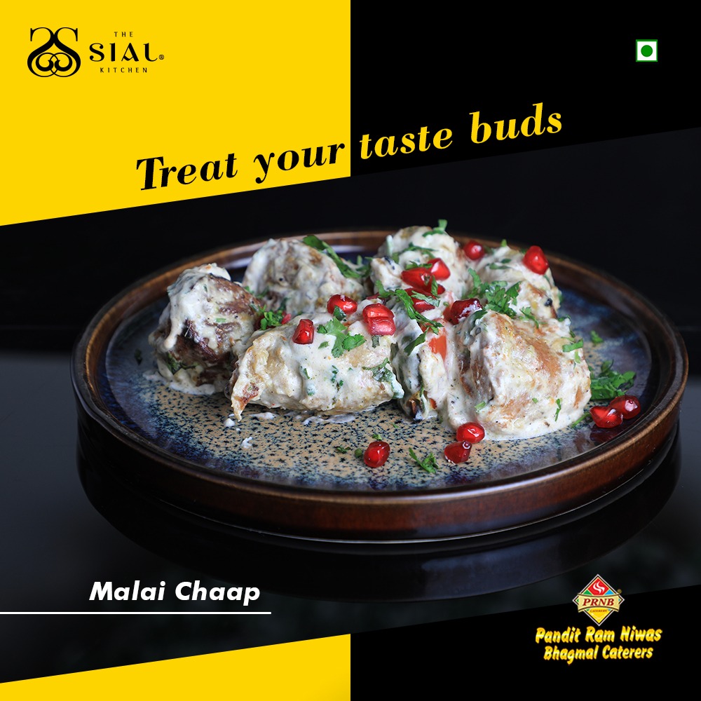 Taste the amazing flavours of rich and creamy Malai Chaap from the Sial Kitchen and enjoy your dining time.
.
Call us: 011-27863434 | 27863535 | 9319019393 | 9319029393.
.
#Thesialkitchen #restaurant #Restaurantfood  #DelhiFoodie #foodlover #foodies #malaichaap🍢 #chaaplover