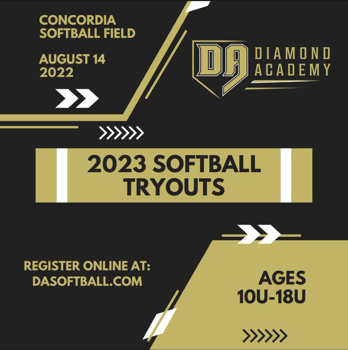 DakotaSelectsSB's tweet photo. TRYOUT REGISTRATION for 2023 Summer Travel Teams OPENS at 9:00am today (7/27)‼️ Must be registered in order to tryout.
Time slots:
18u-16u 10:00am-11:30am
14u 12:00pm-1:30pm
12u-10u 2:00-3:30pm https://t.co/JUEGhClYHc