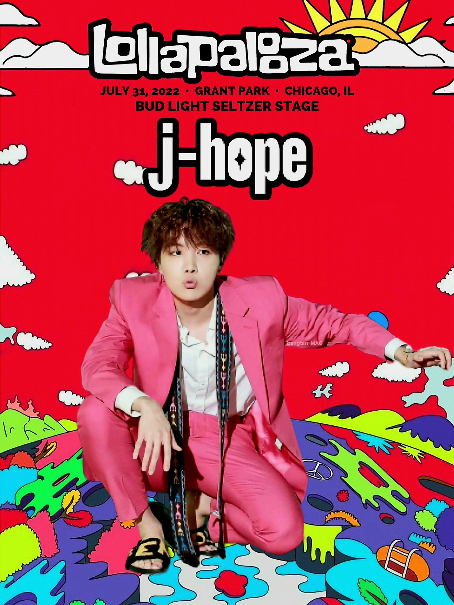Lollapalooza 2022 j-hope パーカー J-Hope Talks 'Meaningful Moment' Making Live Headlining Debut
