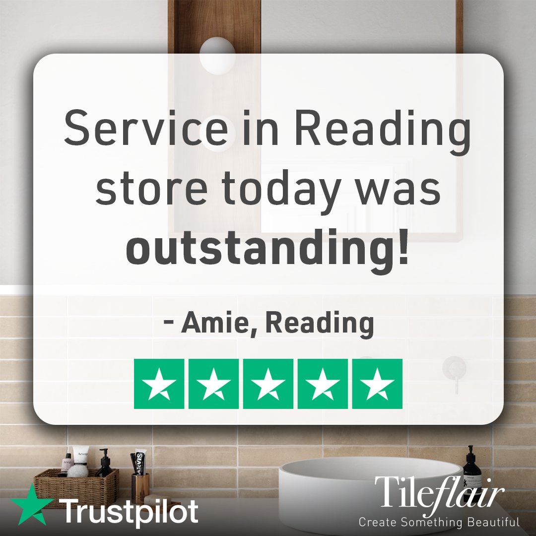 Short but sweet. With regular 5* reviews, the team at Tileflair Reading are truly ambassadors of our customer service mission. Keep being outstanding Reading 👏

#customerservice #customerreview #positivereview #feedback