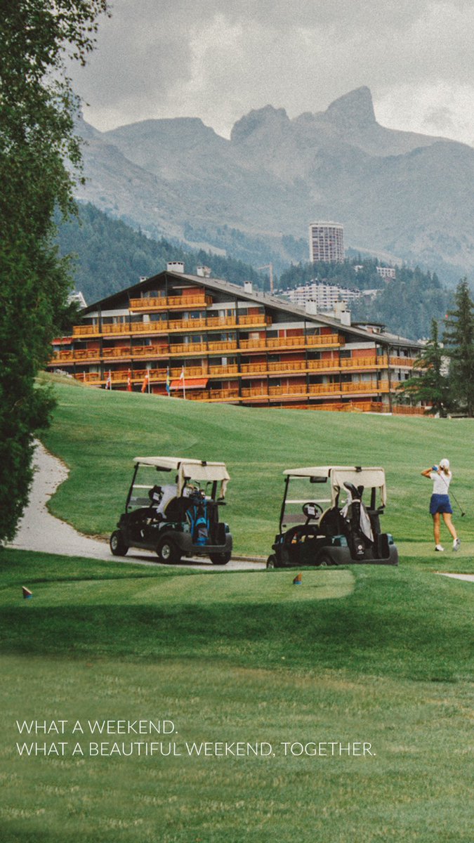 pjpp_club's tweet photo. This is what NFTs are all about. 

People from across the globe sharing experiences, brought together by @PJPP_NFT ⛳️

#PJPP #NFTs #Crypto #IRL #CransMontana #Golfing #OmegaEuropeanMasters https://t.co/7cBUNZxeuT
