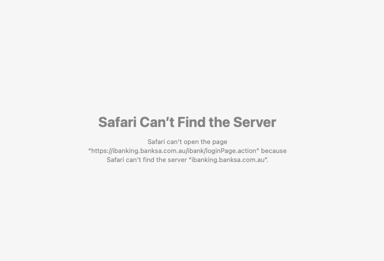 talisevans's tweet photo. @BankSA is your internet banking down? https://t.co/QK9OYKpZEa