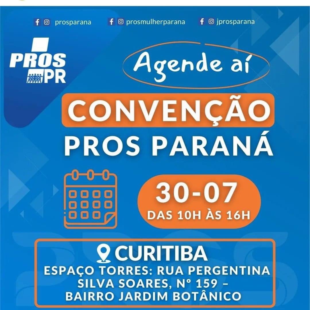 deputadotoninho's tweet image. Vem aí a Convenção Estadual do PROS Paraná. Sábado, dia 30 de julho a partir das 10 horas, no Espaço Torres, em Curitiba. Agende essa data! #ProsForte #ProsParaná #Pros