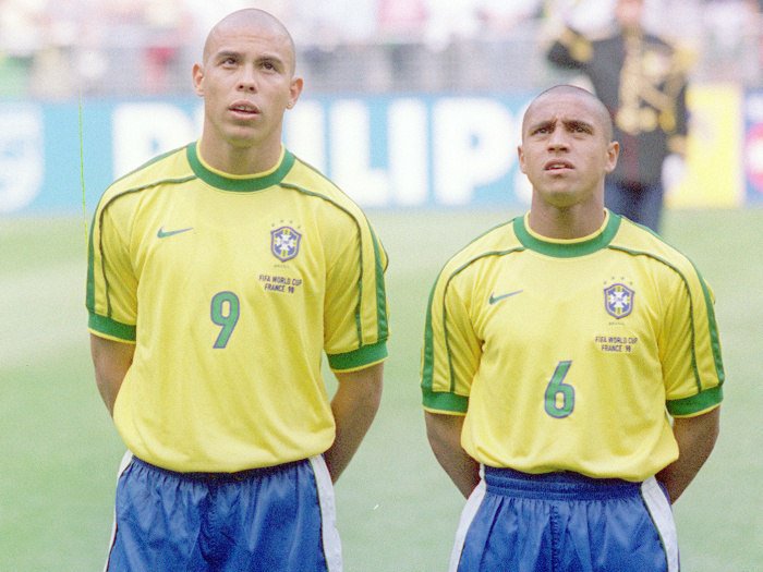 Ronaldo and Roberto Carlos, 1998.