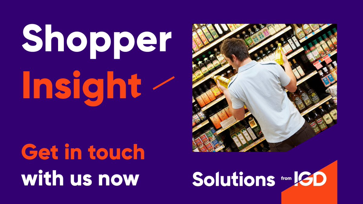 IGD keep the future in mind. As inflationary pressure continues, let us help you understand your shoppers' behaviour and what really motivates them.

Get in touch to take a deep dive into your shopper insight to ensure future success!
#SolutionswithIGD  bit.ly/3PCtIbW