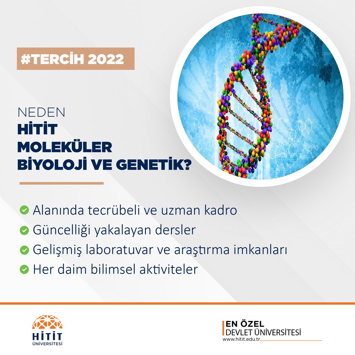 Neden Hitit Moleküler Biyoloji ve Genetik?

#YKS2022 #Tercih22 #HititÜniversitesi #MolekülerBiyoloji #Genetik