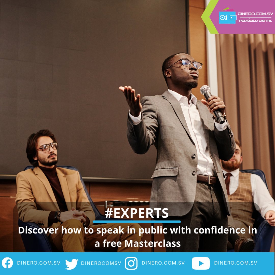 dinerocomsv's tweet photo. #Experts Discover how to speak in public with confidence in a free Masterclass 

Read it here: https://t.co/vEDgtkl2go 

#speakinpublic #Masterclass #Hablaenpúblicoconseguridad #RepComm https://t.co/8sh4bP0bUz