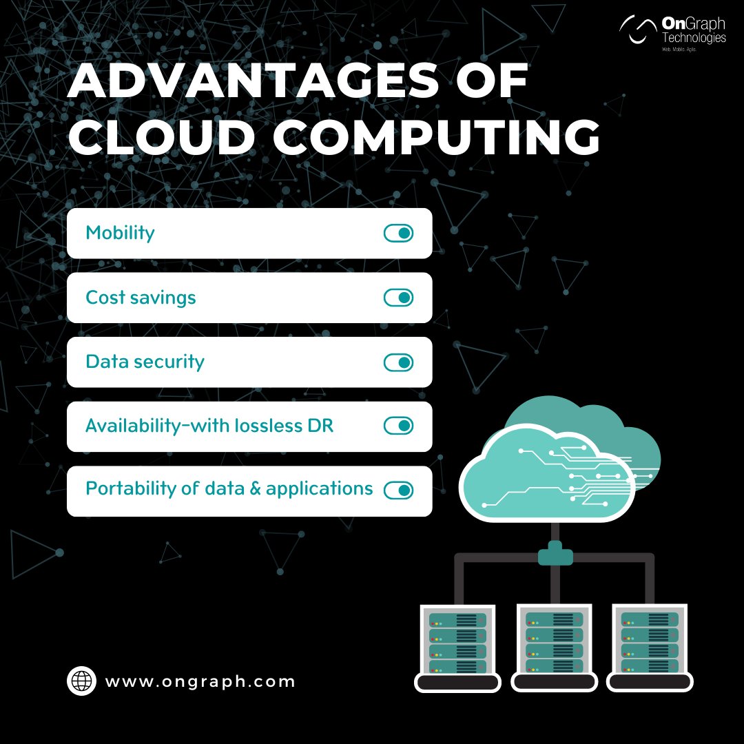 OnGraph's tweet image. Cloud computing has changed the way companies do business, allowing them to focus on the best ways to run them! ☁💻
Here are the top 5 advantages of #CloudComputing that will help you to grow your business 💯
#CloudComputingAdvantages #CloudComputingForBusiness #OnGraph