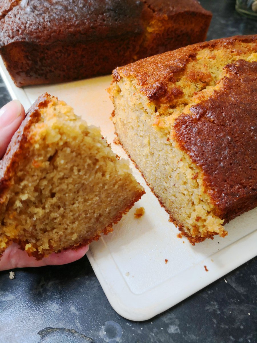 My littlest help me make some #BananaCake this morning 😁 
Oh so delicious 😋
#glutenfreecake