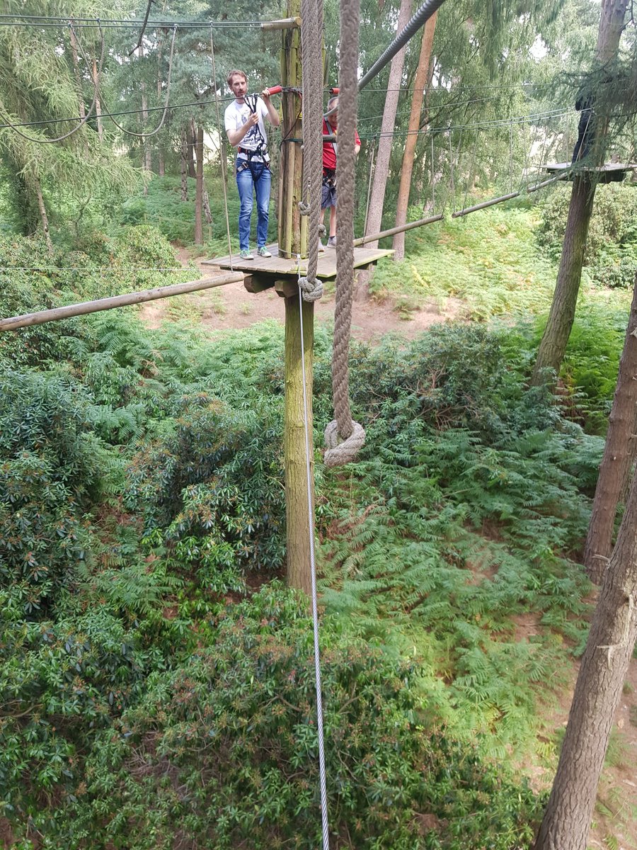 _CorporalHicks's tweet photo. So I probably couldn't be a Predator! Struggling with these heights! #GoApe #WorkOuting #TeamBuilding https://t.co/cGscUIUm3t