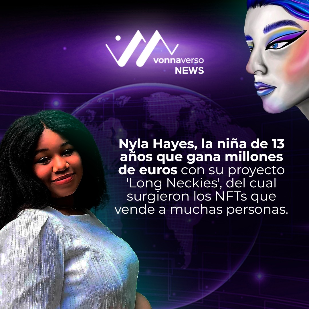 💱 Nyla convirtió sus creaciones en NFTs y ahora gana millones. 
🤩 🌌 ¿Aún no crees que los activos digitales generarán grandes ganancias dentro de poco tiempo? 
📲💻 Como Nyla, hay miles de casos en todo el mundo. ¡Es hora de unirte a esta realidad!
