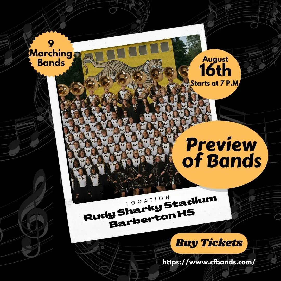 CFallsSchools's tweet image. Buy your tickets online now at buff.ly/3vmOYbo for Preview of Bands 2022!