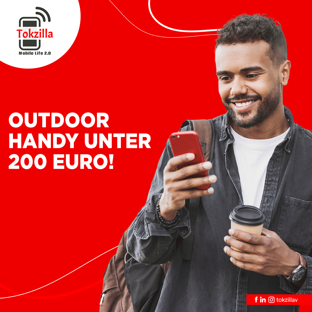 Tokzilla nimmt Deine #Lieblingsprodukte unter die Lupe! 🕵️ Jetzt das Outdoor #Handy Cubot Quest Sport für unter 200 € kaufen! Das Smartphone Cubot Quest ist nach IP68 #wasserdicht und auch staubgeschützt. Das Corning Gorilla Glas 5 verspricht ein langes Display-Leben! 🤳