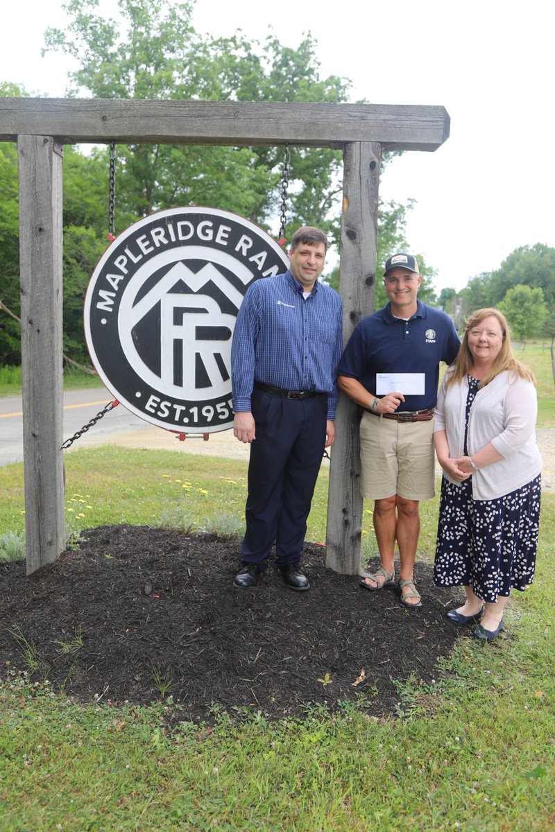 Our TSB Foundation recently donated close to $6,000 to Mapleridge Ranch to fund scholarships for children in Tioga County who aren't able to afford summer camp. 

#TSBFoundation #Owego #TiogaCounty #CommunityBanking #GiveLocal #BankLocally