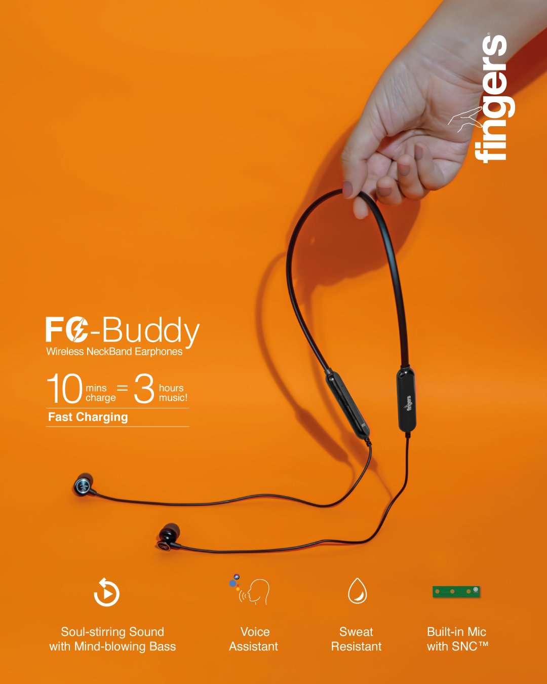 Fingers neckband new arrivals