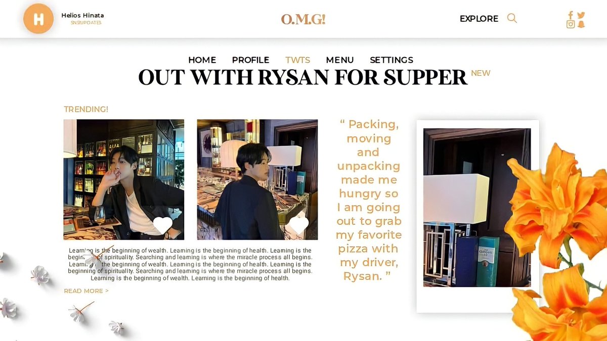 ㅤ
          🍂 001.       ───────────
           OUT W/ RYSAN FOR SUPPER
 
           ❛ a  long  day  calls  for  some 
ㅤㅤㅤpizza. ❜
ㅤ