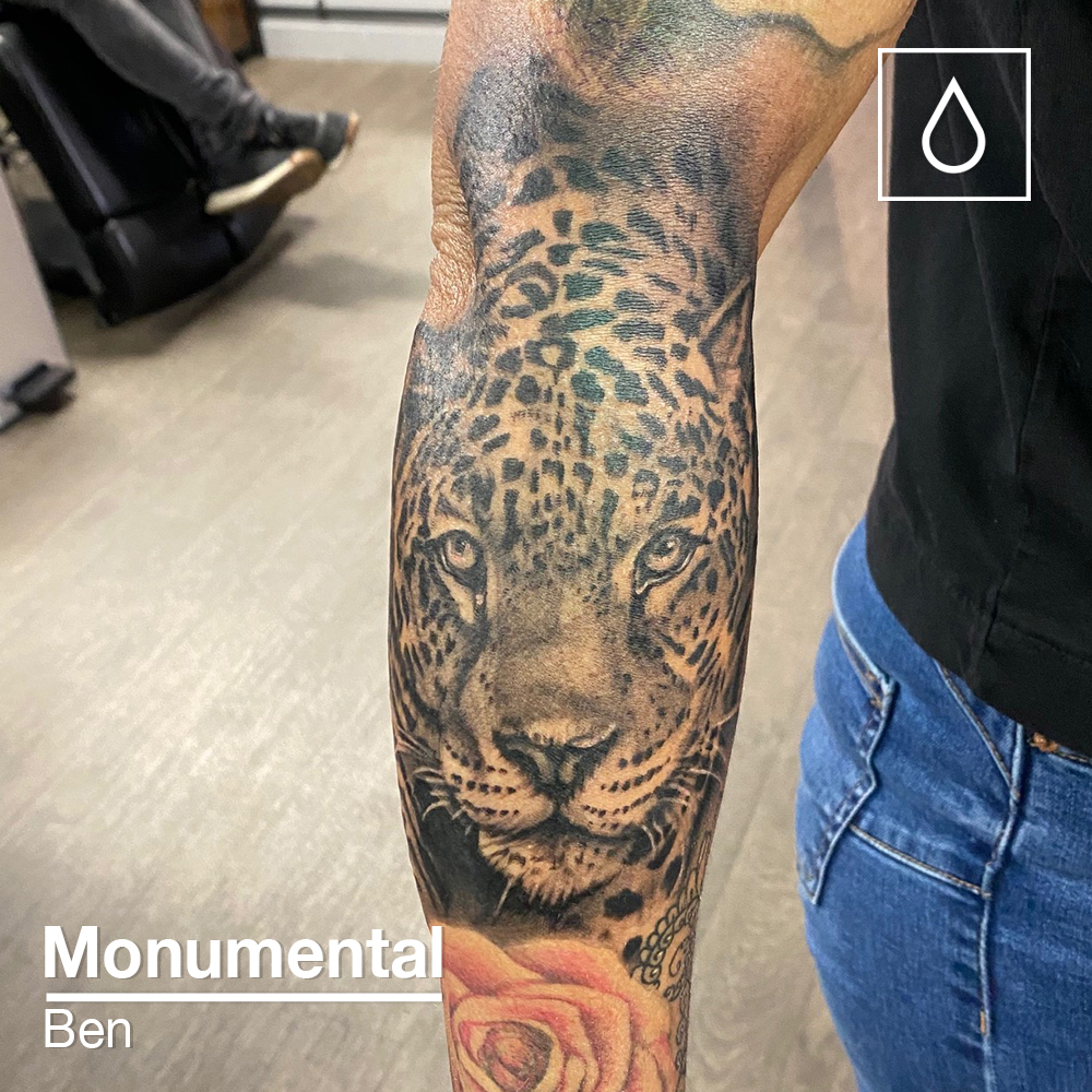 photo leopard tattoo 08052019 278  snow leopard tattoo   tattoovaluenet  tattoovaluenet