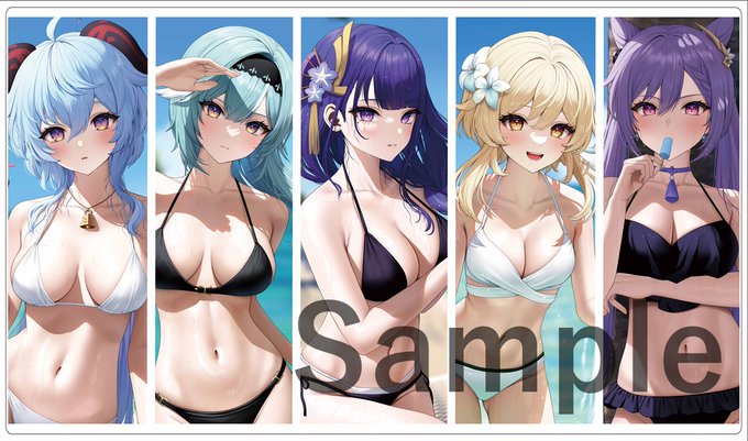 C100/コミケ/エアコミケ新作情報
「原神(ビキニ)」のプレイマットになります。イラストは小花雪様(@kohanayuki)になります! 