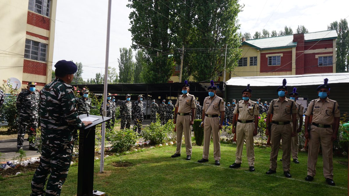 OpsNkor's tweet photo. On the Occasion of #84th_Raising_Day of #CRPF,
Sh. Aneesh Sirohi #DIGP_NKOR paid homage to the Martyrs. He also addressed the men and felicitated the #Ati_utkrisht and #utkrisht medal awardees on the occasion. https://t.co/7ZOR2L99y8