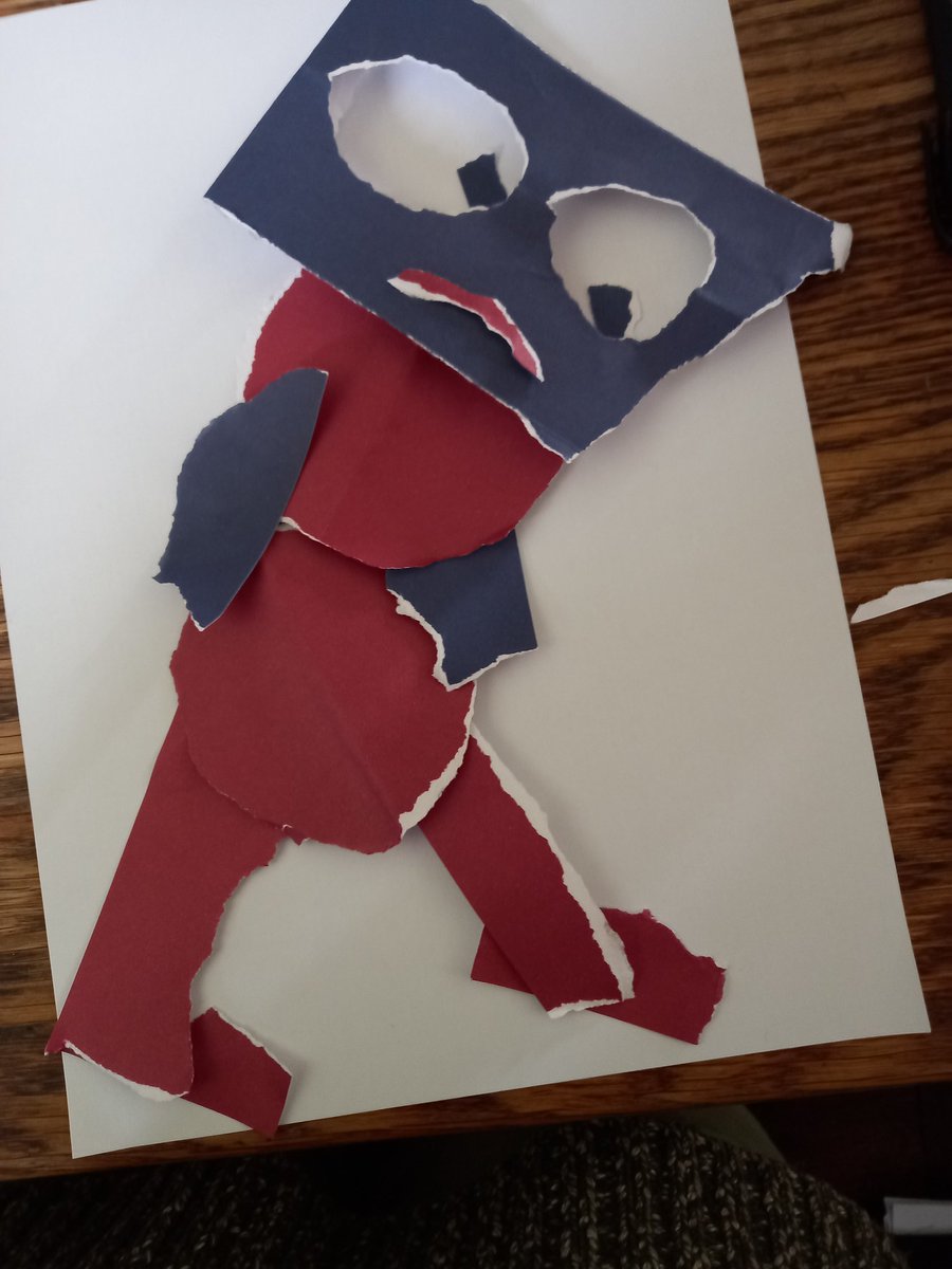 EMusselle's tweet image. Great workshop today creating collage characters with tutors @fivekingdoms and @DavidMelling1 @moniackmhor Picture Book Course #funwithpaper