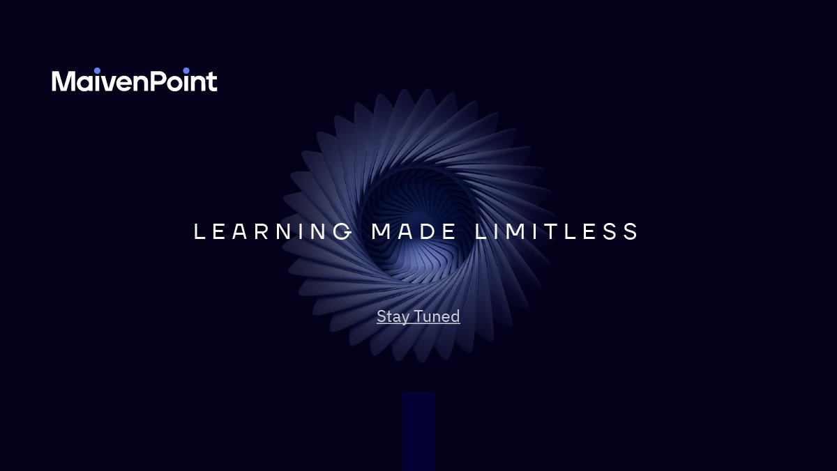 One more week until MaivenPoint! Stay tuned about how MaivenPoint creates inspired learning experiences.  

#MaivenPoint #LearningMadeLimitless #EdTech