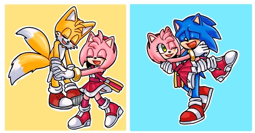 ChaosEclips✨Comms open! on X: Movie Sonamy💕 #SonicTheHedgehog