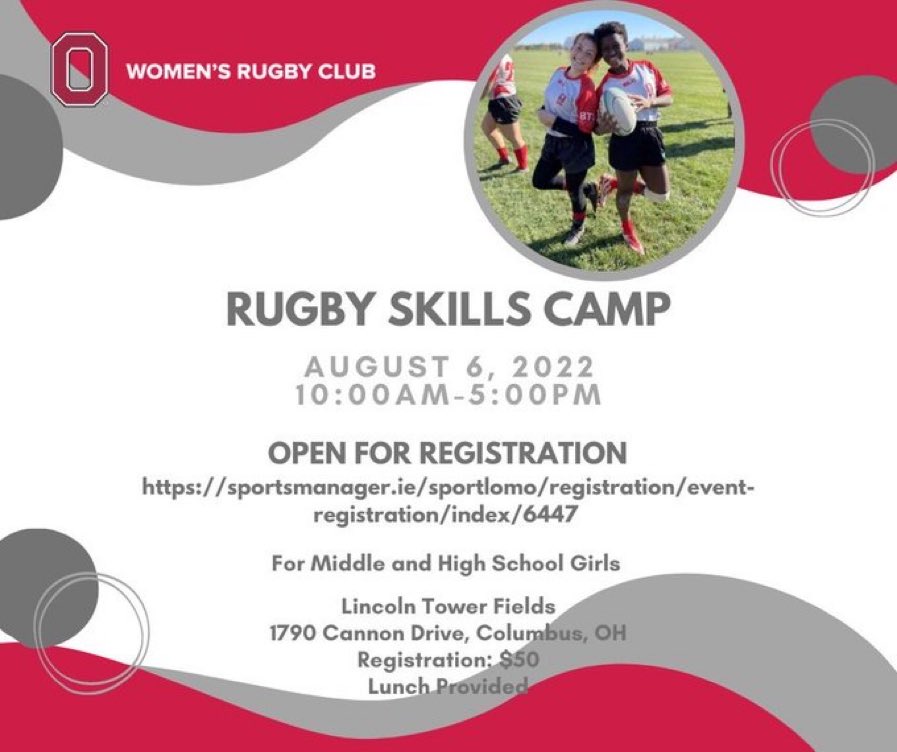Another reminder to checkout this great opportunity for Women ruggers who want to take their game to the next level. Registration open now! #rugbyohio #gobucks