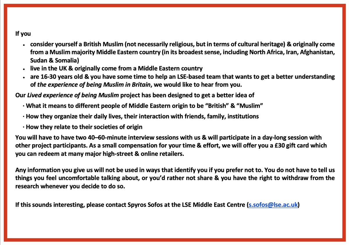Spyros A. Sofos (@spyrosasofos) on Twitter photo #London people, we, at the <a href="/LSEMiddleEast/">LSE Middle East</a> are looking for participants for our Being Muslim in London #research project. Please share this through your networks. #London people, we, at the <a href="/LSEMiddleEast/">LSE Middle East</a> are looking for participants for our Being Muslim in London #research project. Please share this through your networks.