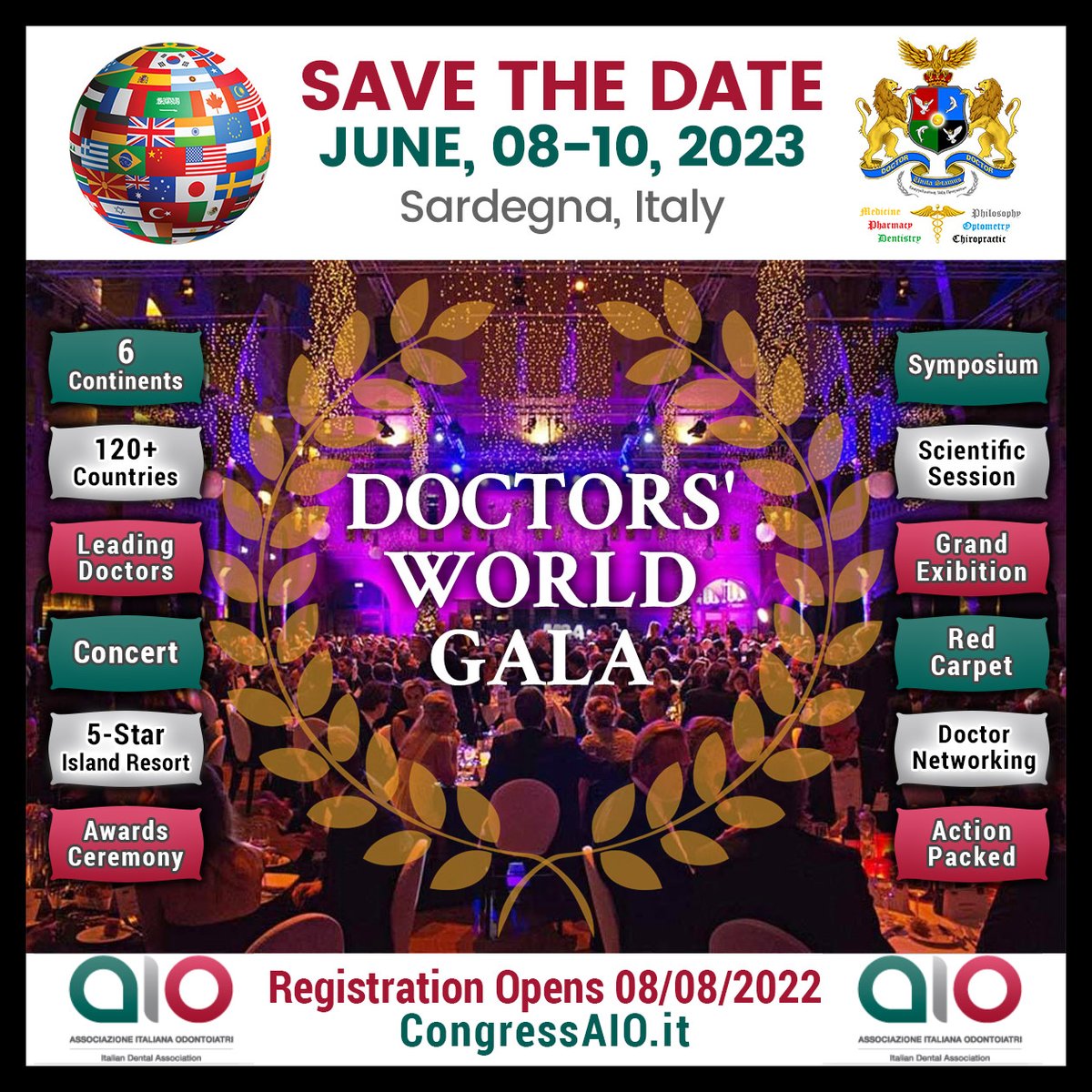 DrKianorShah's tweet photo. MARK YOUR CALENDAR. All Doctors and Dentists are invited. Registration opens 08/08/22. The Awards Ceremony will involve Top Doc Classes of 2020, 2021, 2022 and 2023. #DoctorToDoctor https://t.co/wwO8uza1zQ