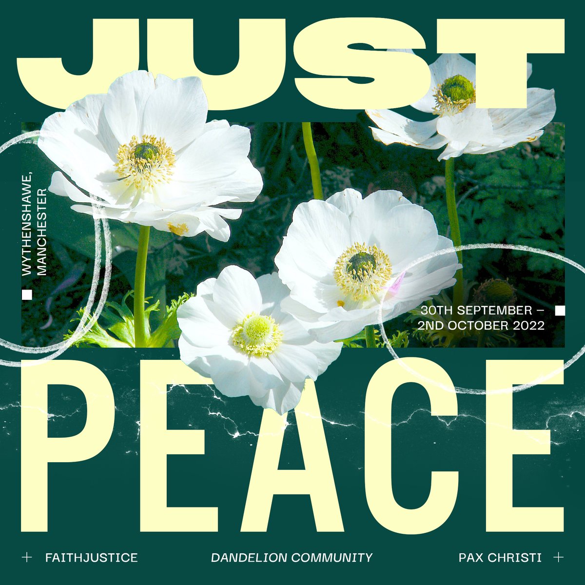 Sign up now for #JustPeace A weekend of working for peace, challenging the arms trade and militarism. faithjustice.org.uk/justpeace 30 Sept - 2 Oct