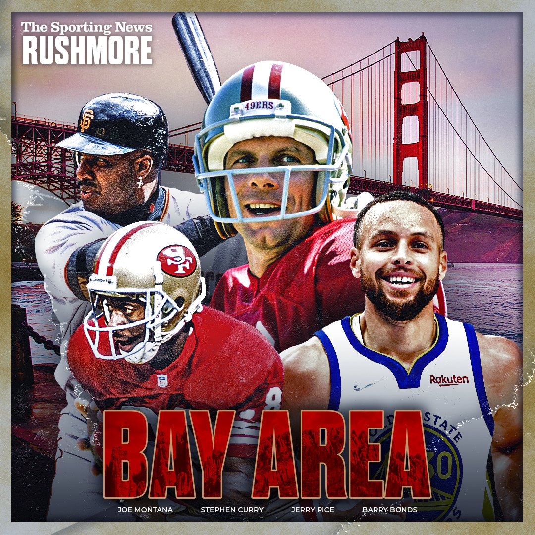 sportingnews's tweet image. MONTANA. CURRY. BONDS. RICE.

Baaaaaaaaaay Areaaaaaaaaaa! Your Mount Rushmore just dropped 💦

readsn.com/3BhgZqV