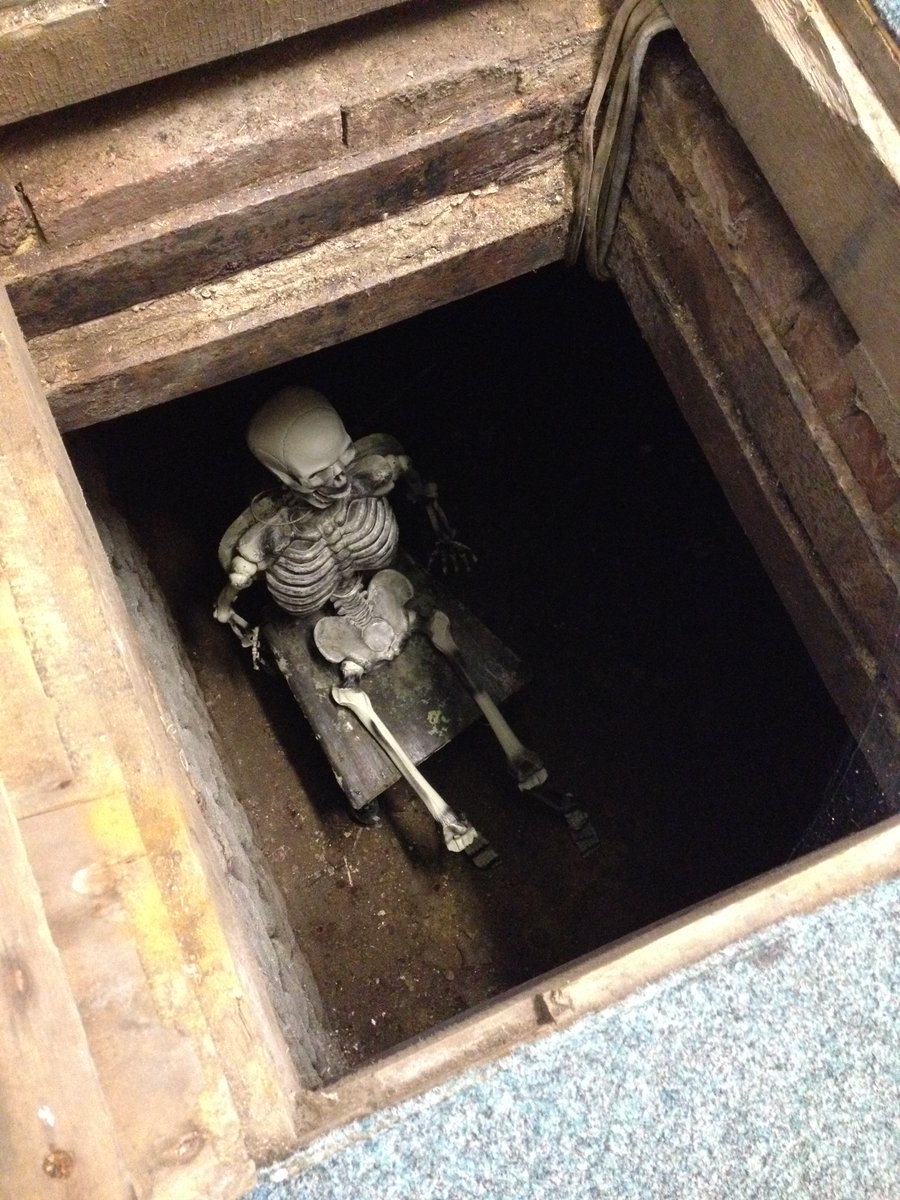 I'm closed today, but I'm not alone, I have Sid the Skeleton who lives in my dungeon to keep me company - hands up who's met Sid?