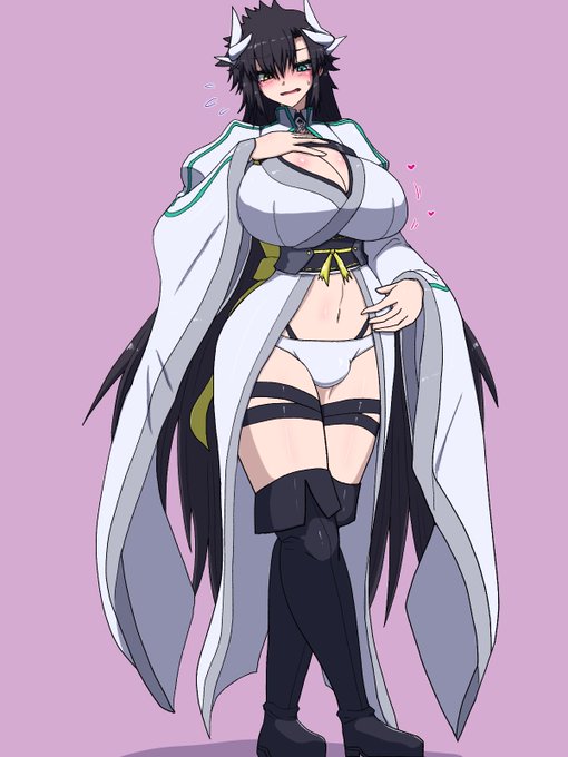 Skebで描いたブーディカ・清姫と融合したぐだ男 