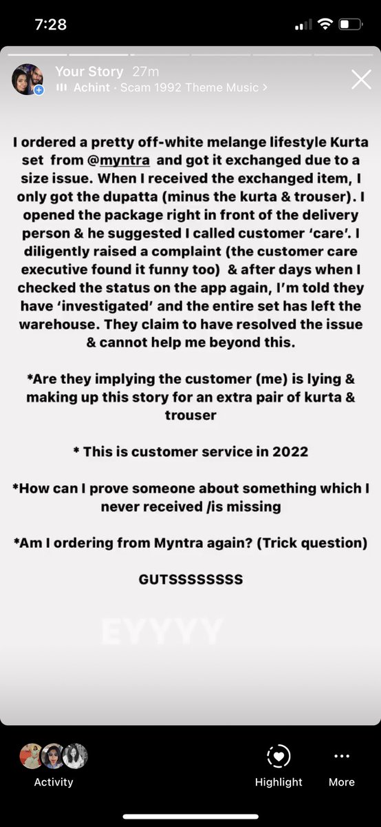 PrajwalaH's tweet image. My horrible experience with @myntra customer ‘care’