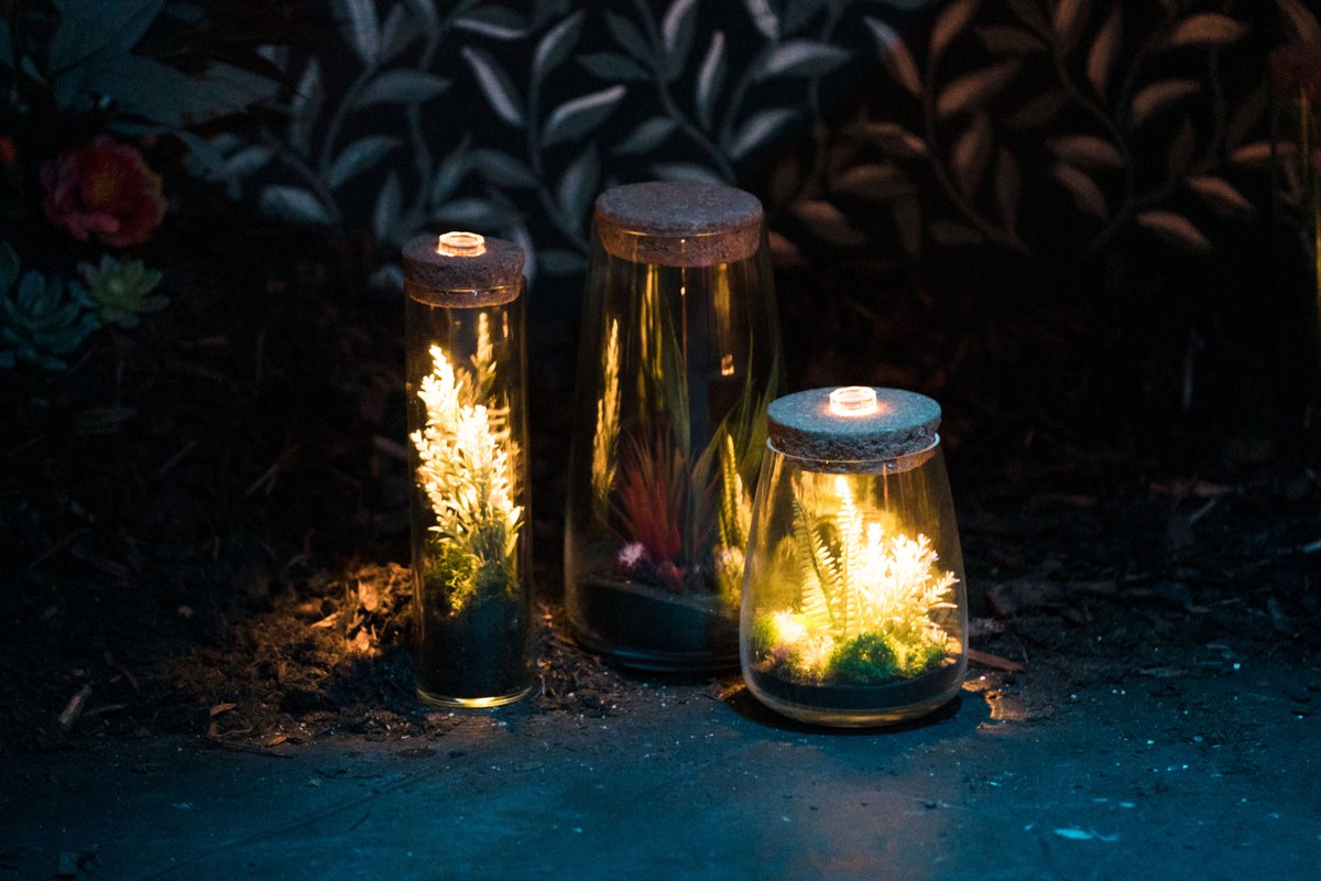 All hail Sophie Thomas, Offie-nominated for her brilliant set design for Pennyroyal! Thank you @OffWestEndCom and congrats Sophie 🤩 @TheStage praised her set as 'inspired' and we agree. Just check out those terrariums (courtesy also of lighting designer @ChengKengwork)...