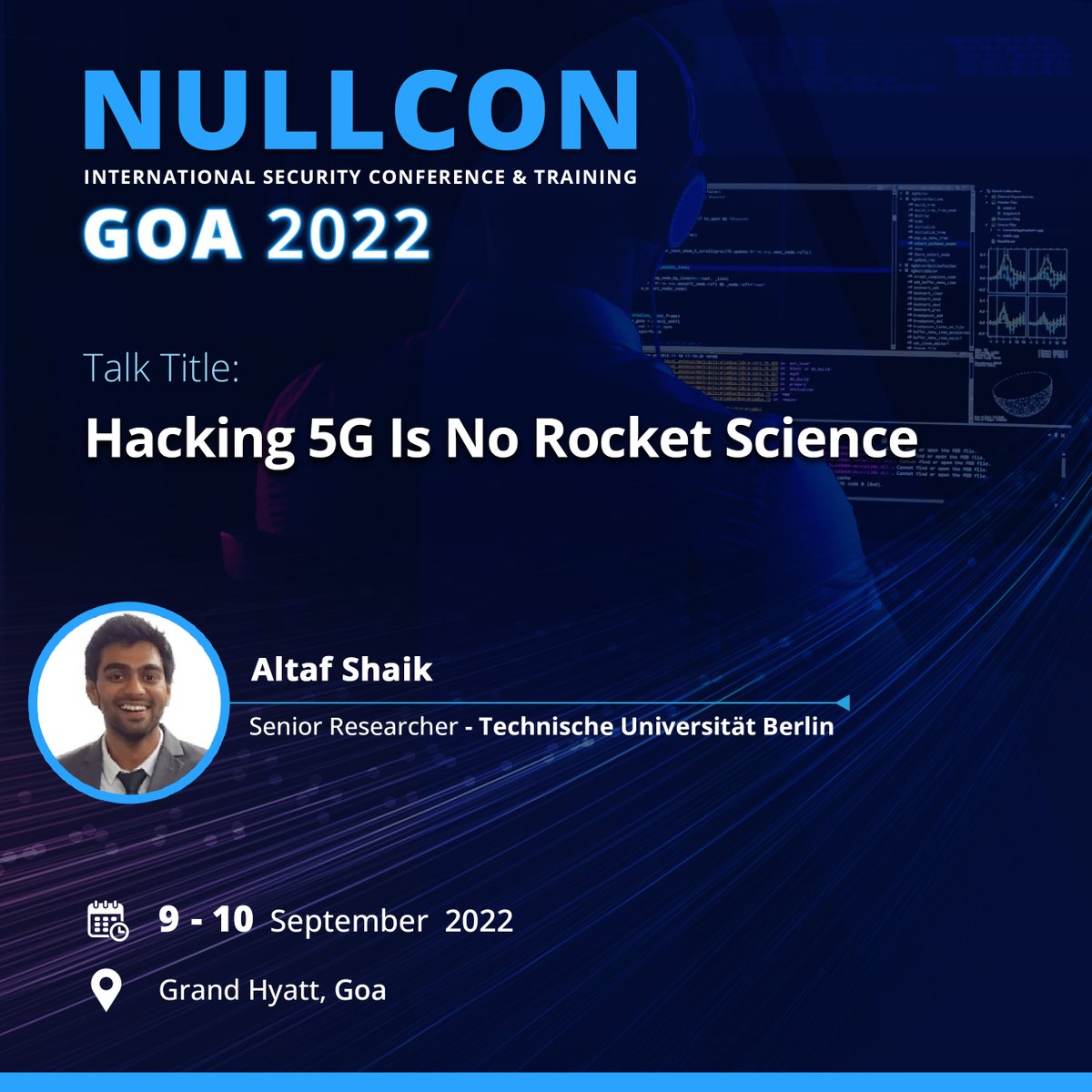 ⚠️Tech Talk Alert! 📶 #Hacking #5G

 📡Altaf will demonstrate how API attacks unfold in the latest 4G/5G IoT mobile #networks with hands-on experiences across several countries/networks with surprising results

🎟️Find out➡️bit.ly/3zmurbE

#NullconGoa2022 #telecomsecurity