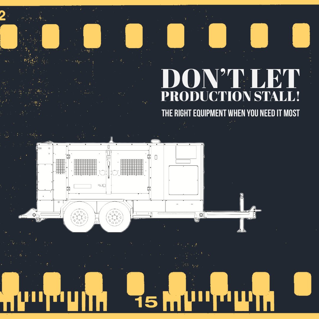 Keep production going with the right equipment from one rental house. Our fleet of generators and HVAC units and @YanceyRents booms, lifts, golf carts and more make coordinating your set a breeze! Contact us today to get a quote! YanceyPower.com