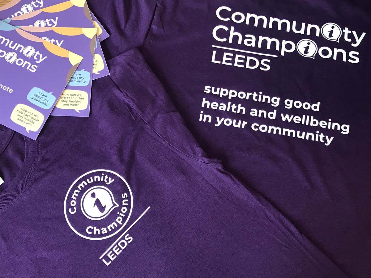 CommChamps's tweet photo. How cool will the Community Champions look in their new t-shirts? ….i know so cool 😎 Can’t wait to see their faces when they receive them 😁 #newtees #CommunityHealthLeeds @MyForumCentral @VolActionLeeds https://t.co/jkOAMjrbvu