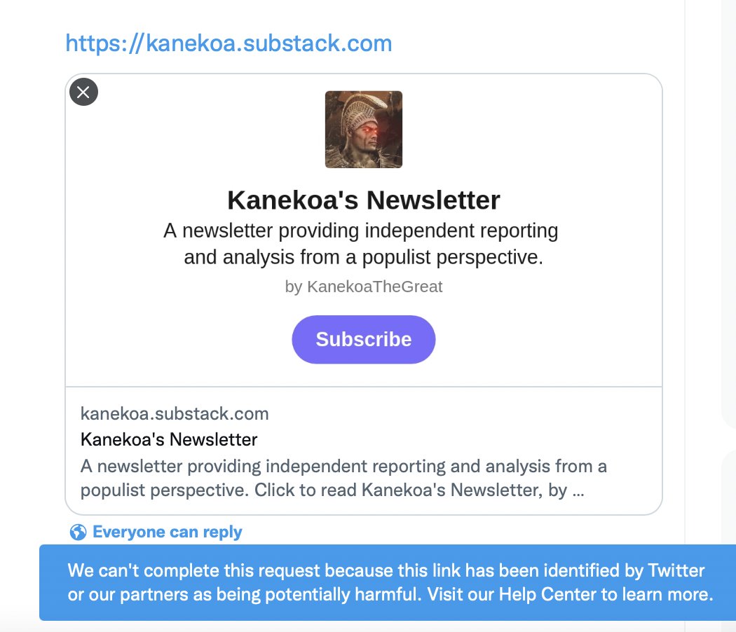 Shortstackification Twitter Twitter is now blocking links to some Substack pages : r ...