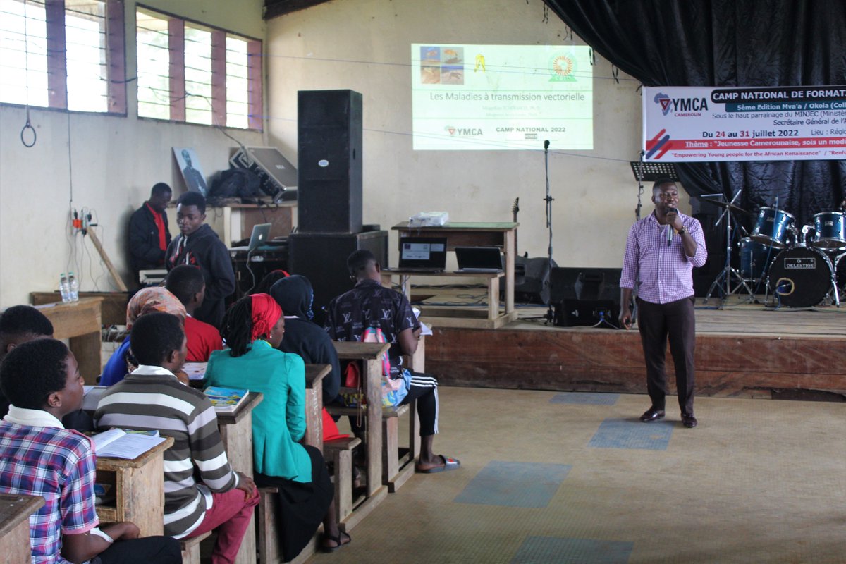 cam_crid's tweet photo. On Tuesday July 26, 2022, @cam_crid’s researchers attended the @YMCAcamer camping for a public engagement activity at #Okala, Centre Region, Cameroon. The objective of such engagement activity is to raise awareness about #mosquitoes as the deadliest animal on earth.
@cwondji https://t.co/SjgcxYhwO2