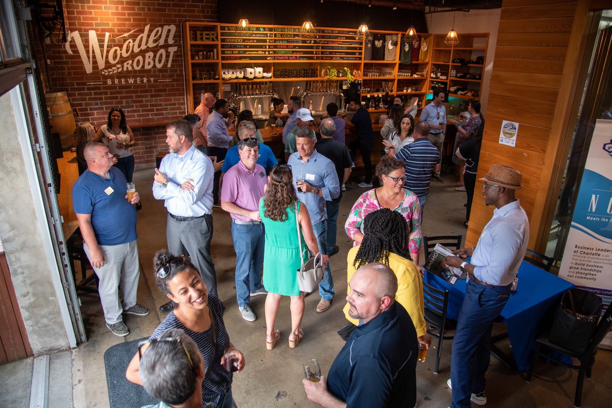 Join us TONIGHT for BLOC July After Hours at Wooden Robot Brewery in #southend and come meet some of Charlotte's BEST business professionals!  🏆
Pre-Register your Attendance here: businessleadersofcharlotte.com/event-4863747
#BLOC #buildbusiness #growfriendships #StrengthenTheCommunity #since2001