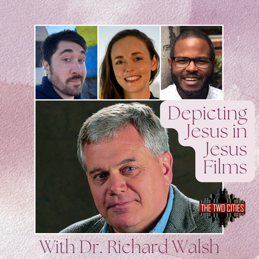 TheTwoCities's tweet photo. NEW EPISODE continuing our Jesus film series discussing the art/theology that informs depictions of Jesus with Dr. Richard Walsh, who is Prof @MethodistU and author of Jesus, The Gospels, and Cinematic Imagination (w/ Jeffrey Staley).
Check it out!
https://t.co/afF9mQz9MX https://t.co/VSlJlBxqMj
