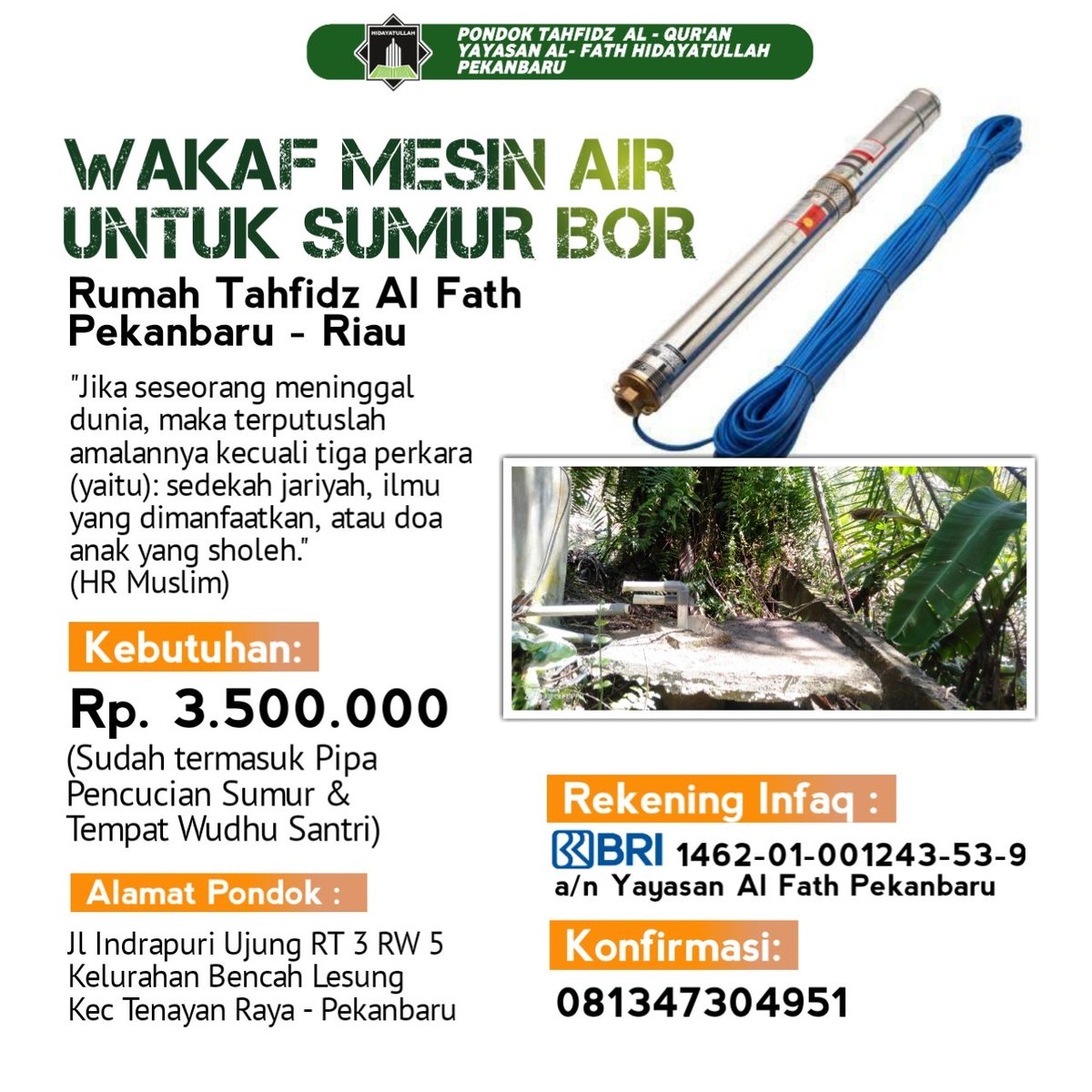 AlFathPeduli's tweet photo. Kebutuhan sangat mendesak untuk adik² Tahfidz Qur'an...Bantu Ya.. https://t.co/iR5LT7yj4z