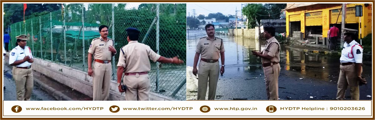 HYDTP's tweet photo. #HYDTPinfo
Sri A.V Ranganath, IPS @JtCPTrfHyd visited Chaderghat causeway &amp; Moosarambagh Bridge and monitored the waterflow of Musi river and instructed to take necessary measures at road closures in order to avoid traffic congestion.
@acp_trf5 &amp; @insptr_malakpet are present. https://t.co/cAP94qUnhZ