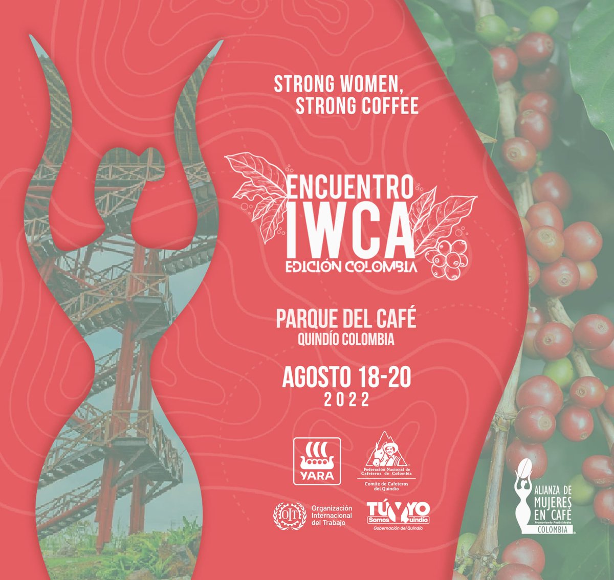FedeCafeteros's tweet photo. #Agéndese ☕ l El Encuentro Mundial de la Alianza de Mujeres en Café, IWCA - Edición Colombia, tendrá lugar en el #Quindío del 18 al 20 de agosto, en el marco de Expoeje Café 🫶🏻👏🏻💚

 ¡Los esperamos!

@IWCA_Colombia @IWCAGlobal @OITAndina @YaraLatam @expoejecafe https://t.co/Ot0UYdsEJB