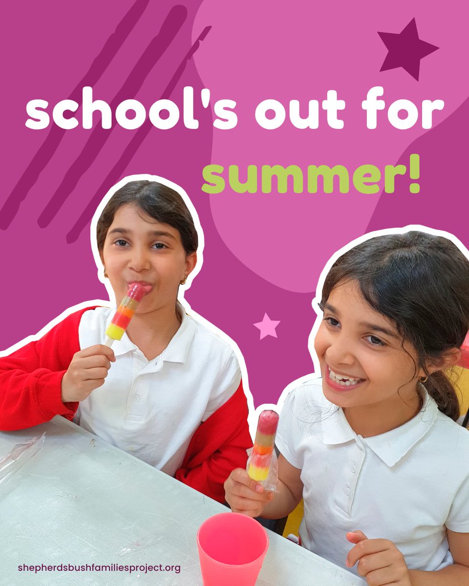Shepherds Bush Families Project & Childrens Centre (@sbfamiliesproj) on Twitter photo Things just got REAL (busy) at SBFP!
This week we kicked off our Summer provision, offering activities & events for children & young people facing housing insecurity.
It's the generous support of our donors & funders who make every Summer one to remember  - THANK YOU! 💜 Things just got REAL (busy) at SBFP!
This week we kicked off our Summer provision, offering activities & events for children & young people facing housing insecurity.
It's the generous support of our donors & funders who make every Summer one to remember  - THANK YOU! 💜