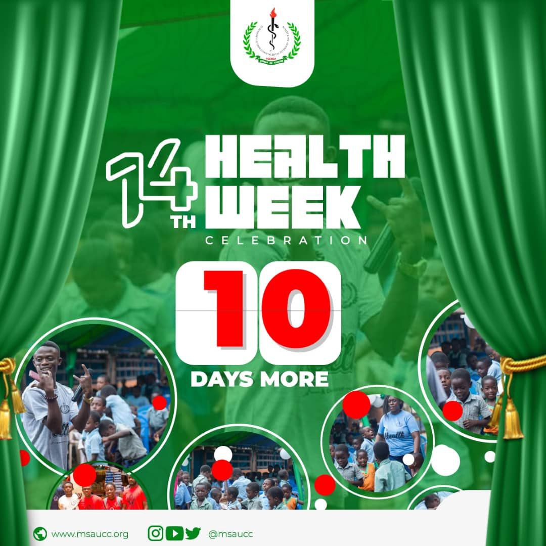 msa_ucc's tweet photo. The countdown has started!
10 days more until this year's Health Week Celebration.
Something big is coming⏳.
#ANourishedFuture #HealthWeek22 https://t.co/Swi4tm6leL
